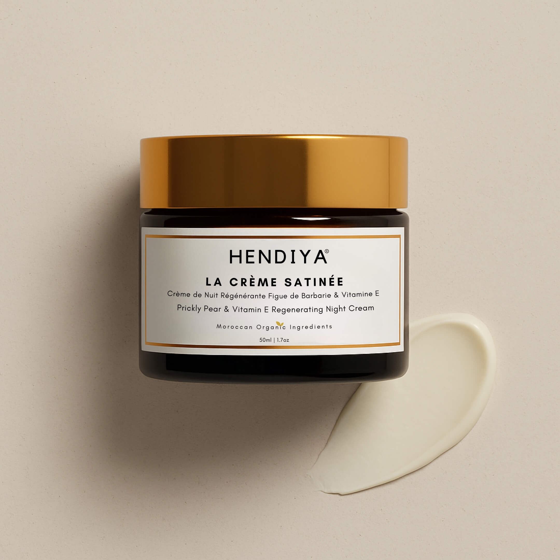 La Crème Satinée - Crème de Nuit Nourrissante Figue de Barbarie & Vitamine E