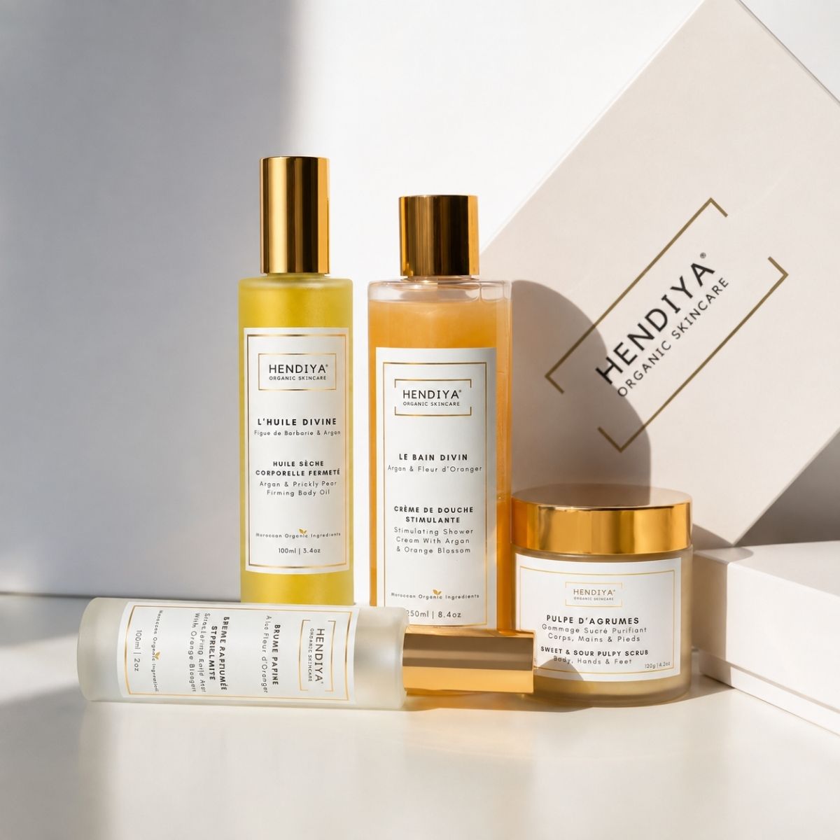 L'Huile Divine body ritual Hendiya®, prickly pear, argan and orange blossom gift set