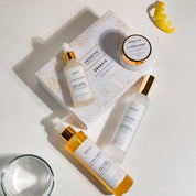 Coffret Énergie – Rituel du Matin Hendiya® bio : Le Gel Pureté, L'Eau Rosée, Le Soin Volupté et La Crème Lumière