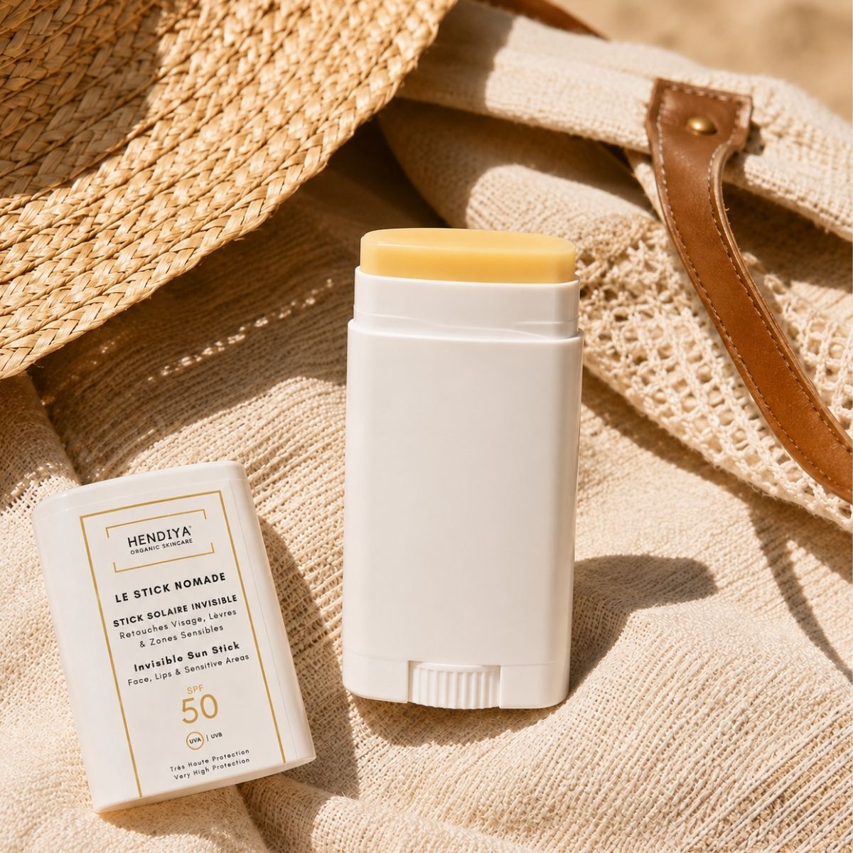 Le Stick Nomade SPF 50+ by Hendiya, sun stick ready for the beach